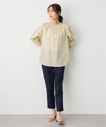 Petit Honfleur 【すご楽シリーズ】バーズアイストレッチテーパードパンツ【後ろウエストゴム】_subthumb_10