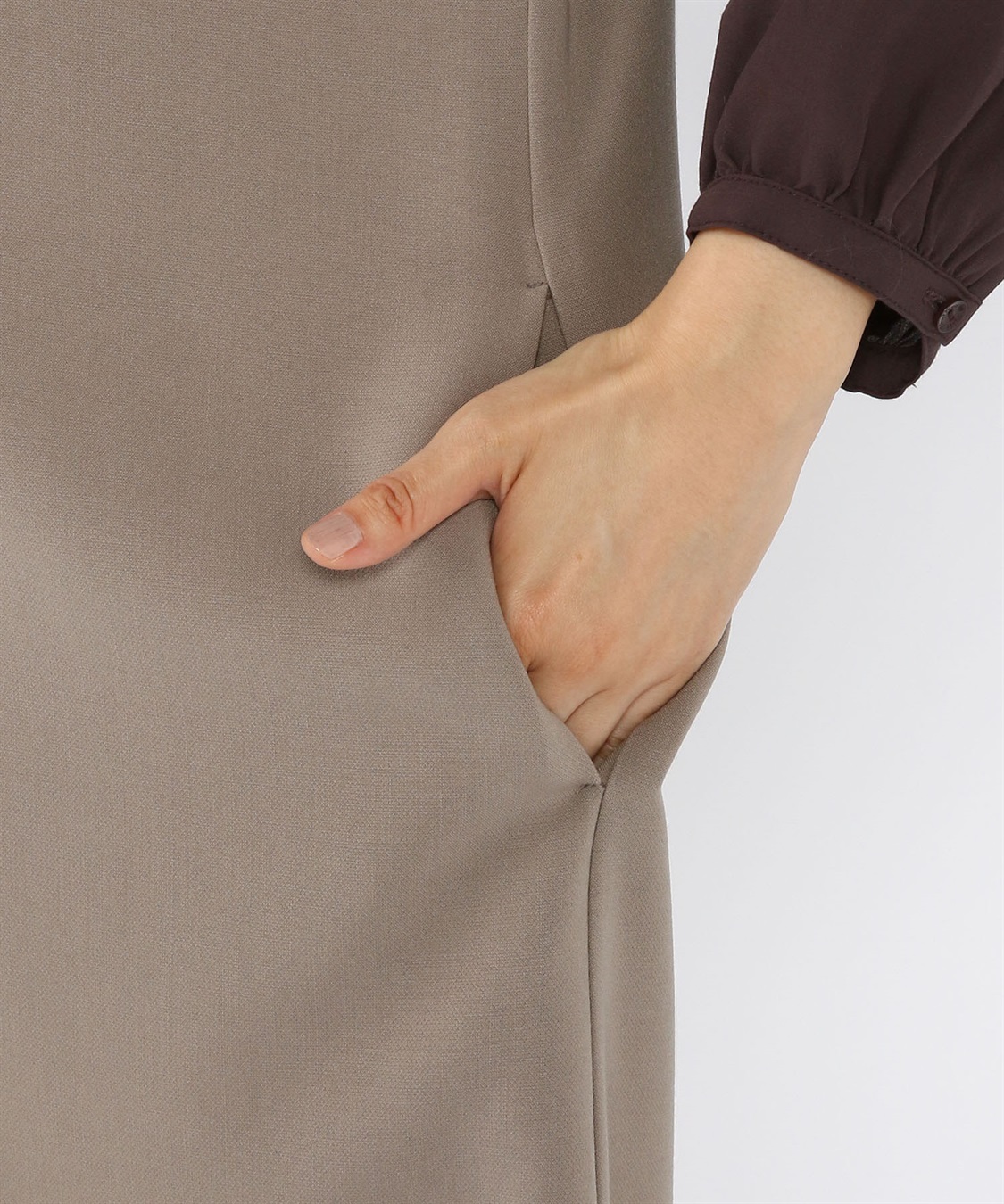 Petit Honfleur 二重織Vネックジャンパースカート_sub_5