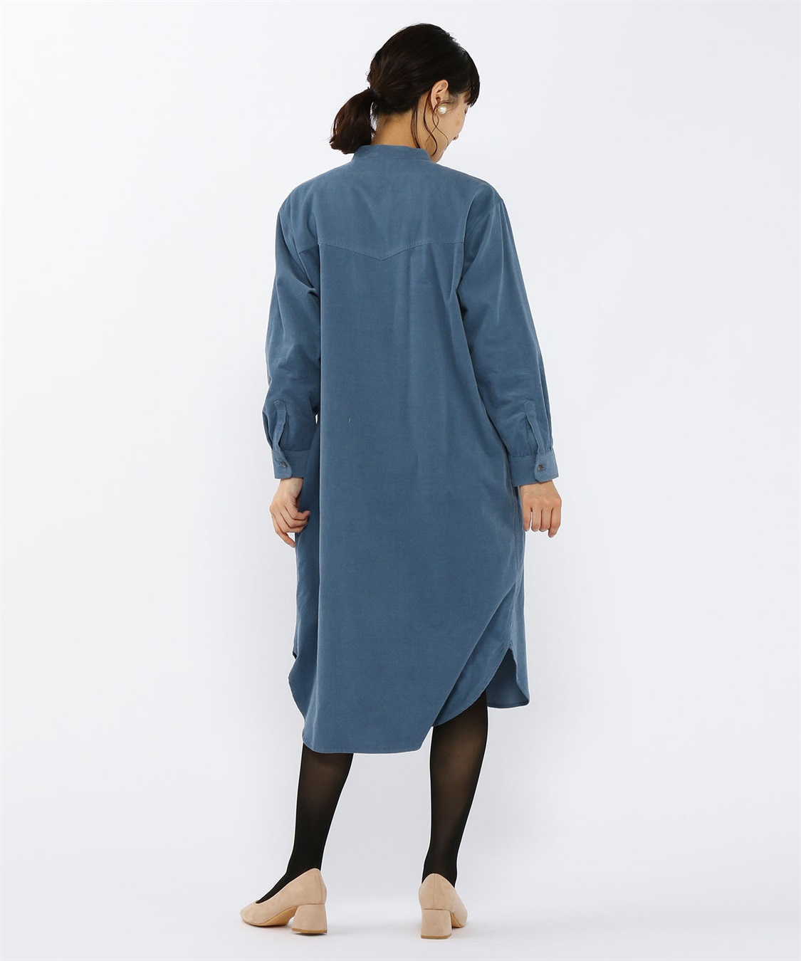 Petit Honfleur 細コールシャツワンピース_sub_2