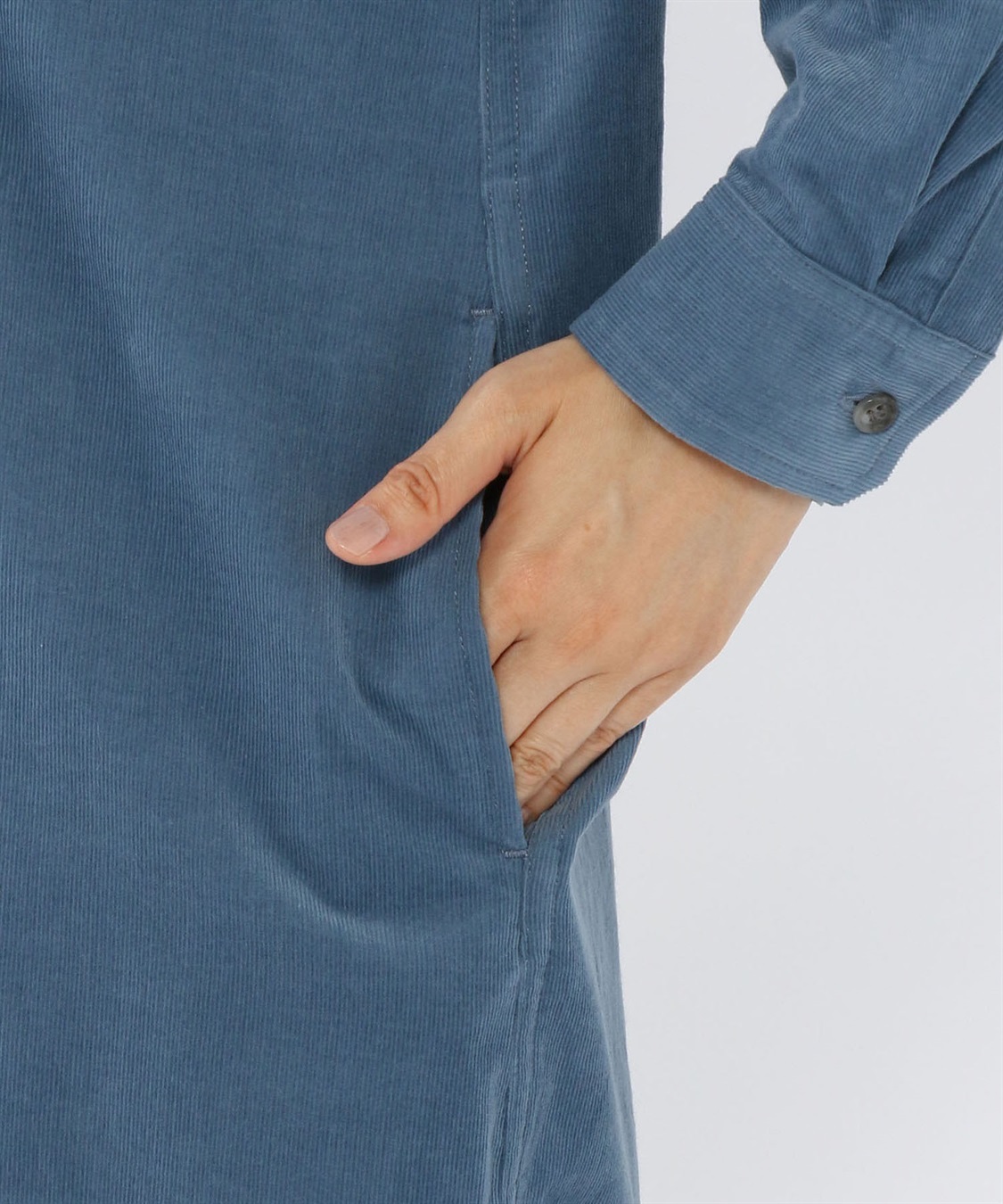 Petit Honfleur 細コールシャツワンピース_sub_5