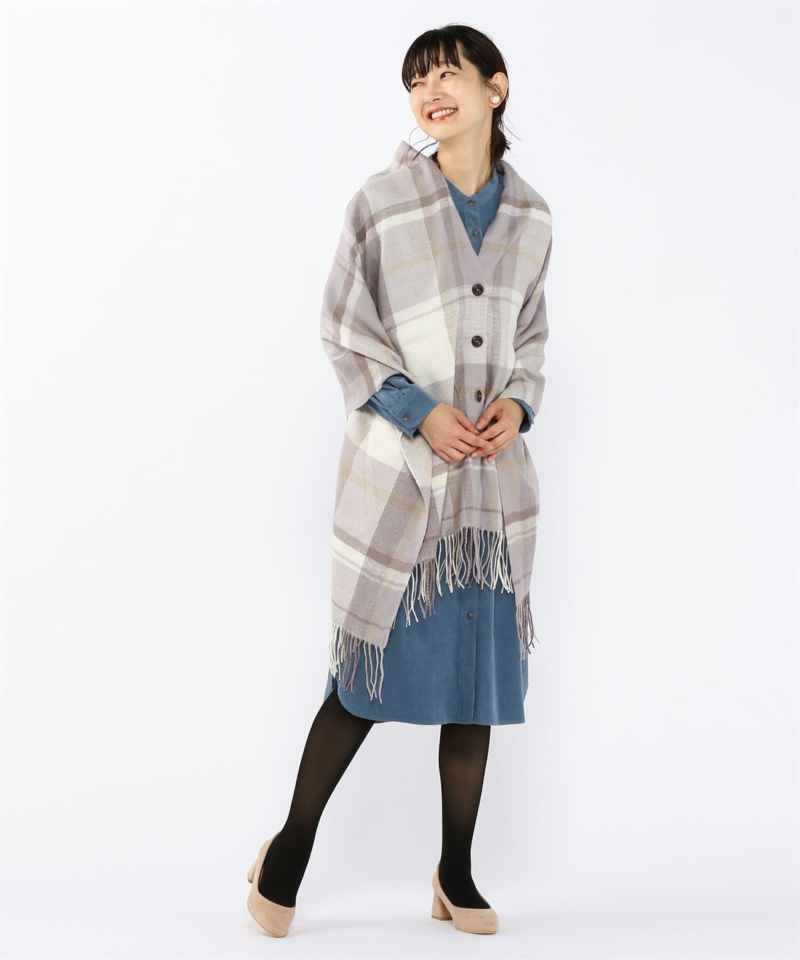 Petit Honfleur 細コールシャツワンピース_sub_9