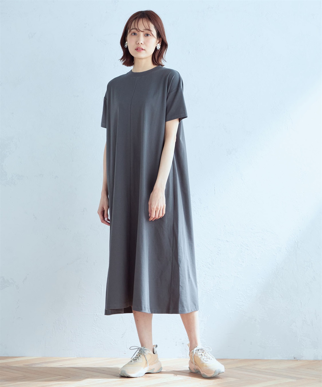 Petit Honfleur モックネックワンピース_sub_7