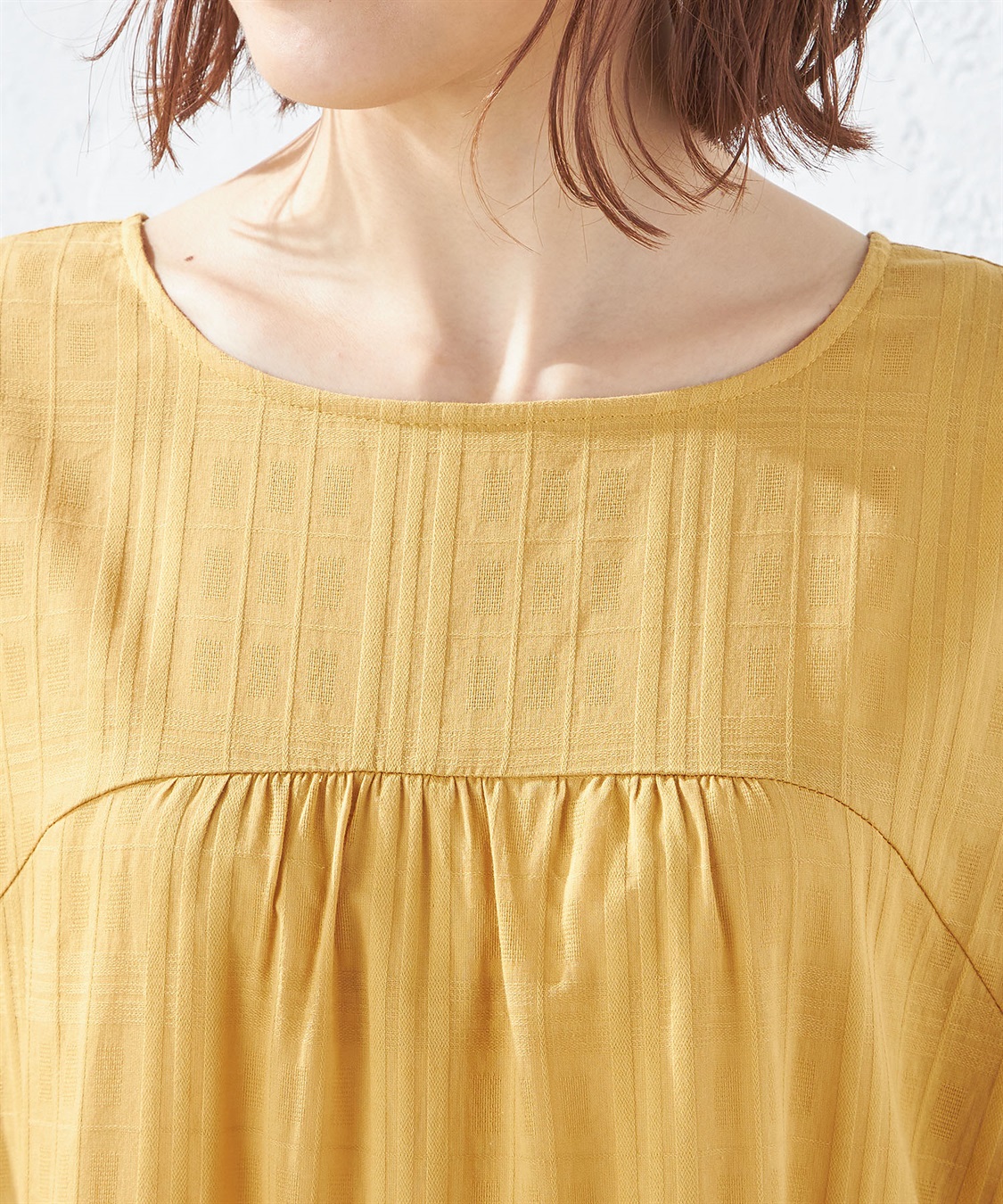 Petit Honfleur チェックジャガードティアードワンピース_sub_3