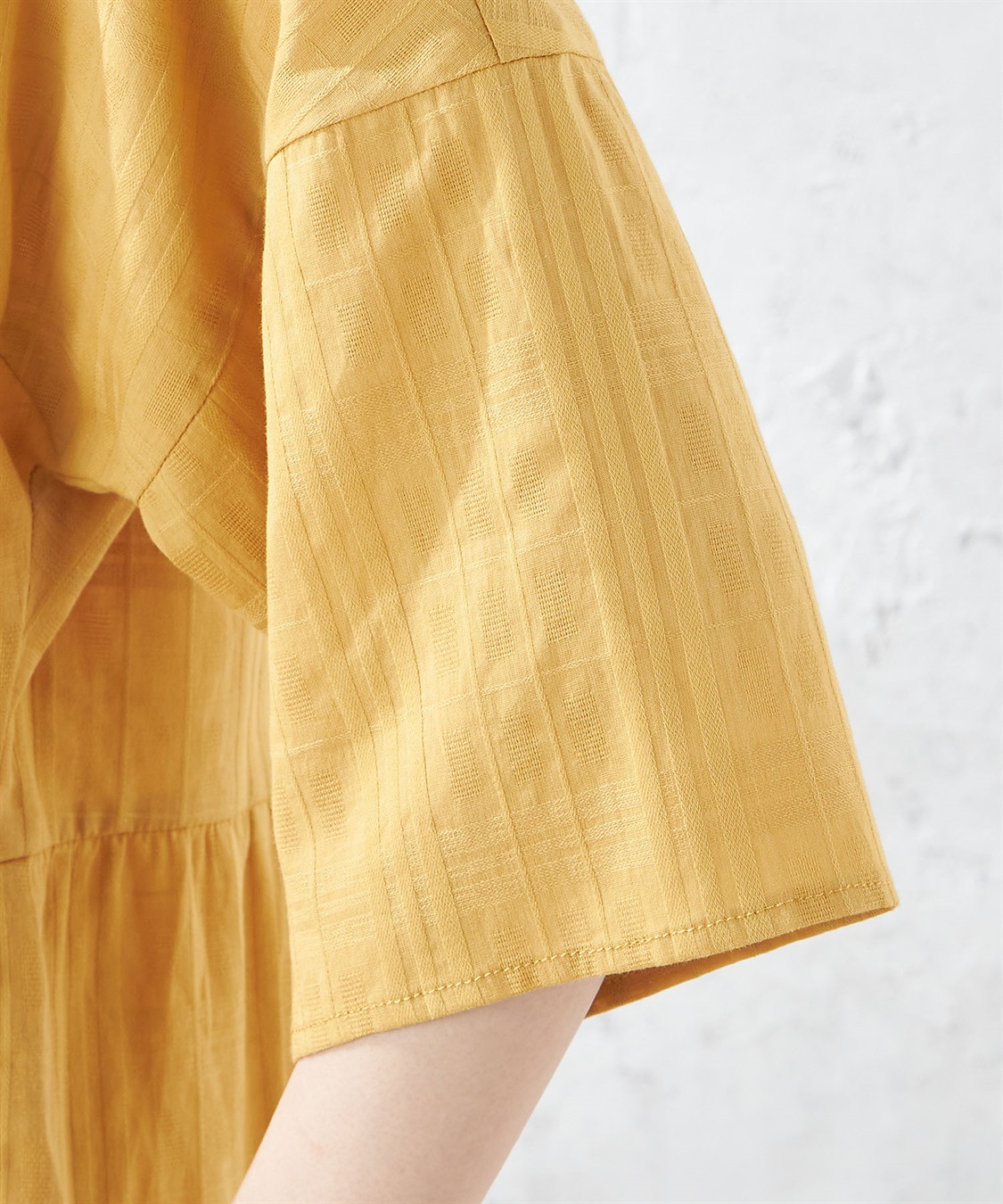 Petit Honfleur チェックジャガードティアードワンピース_sub_5