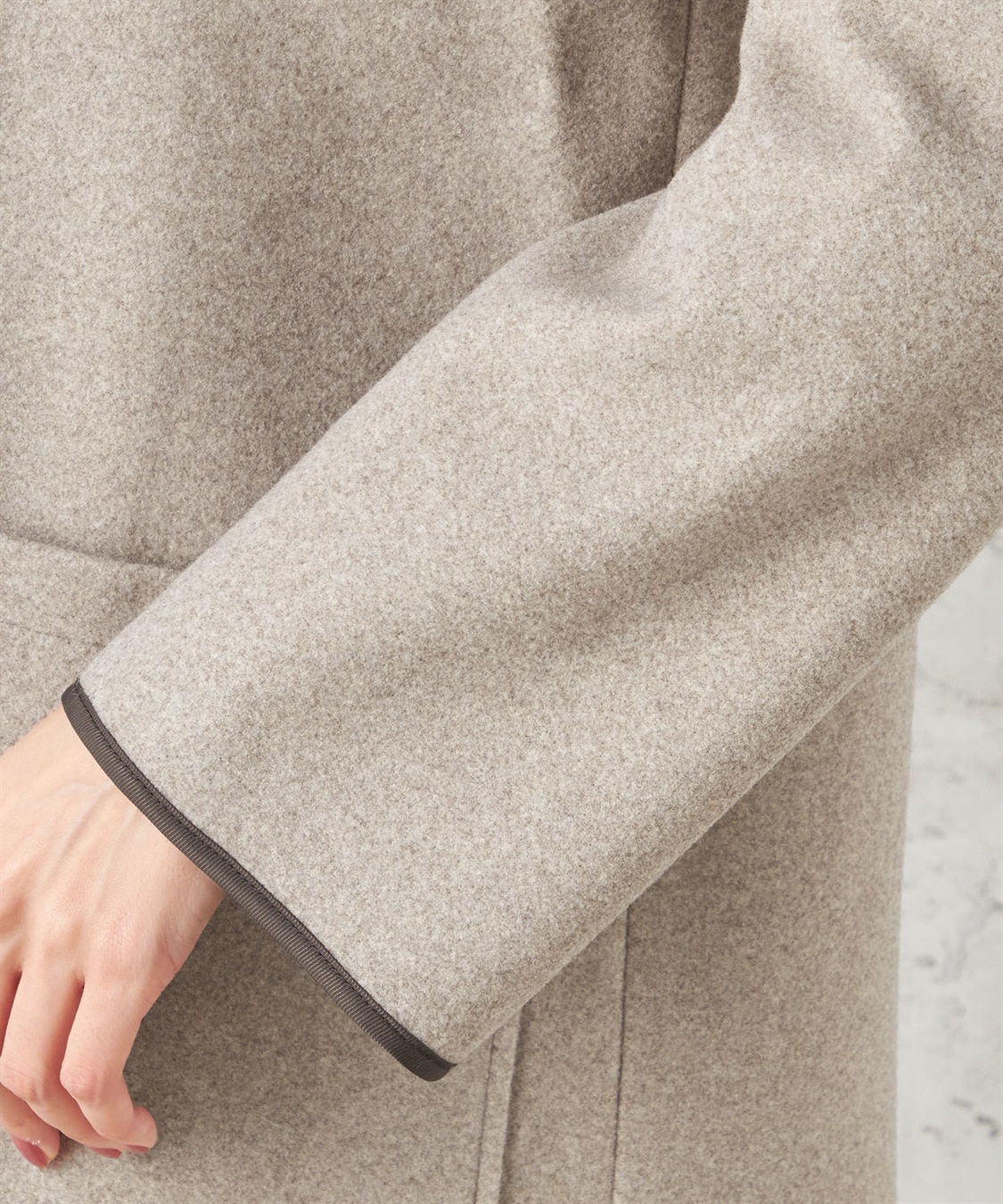 Petit Honfleur ウールライクフードコート_sub_6