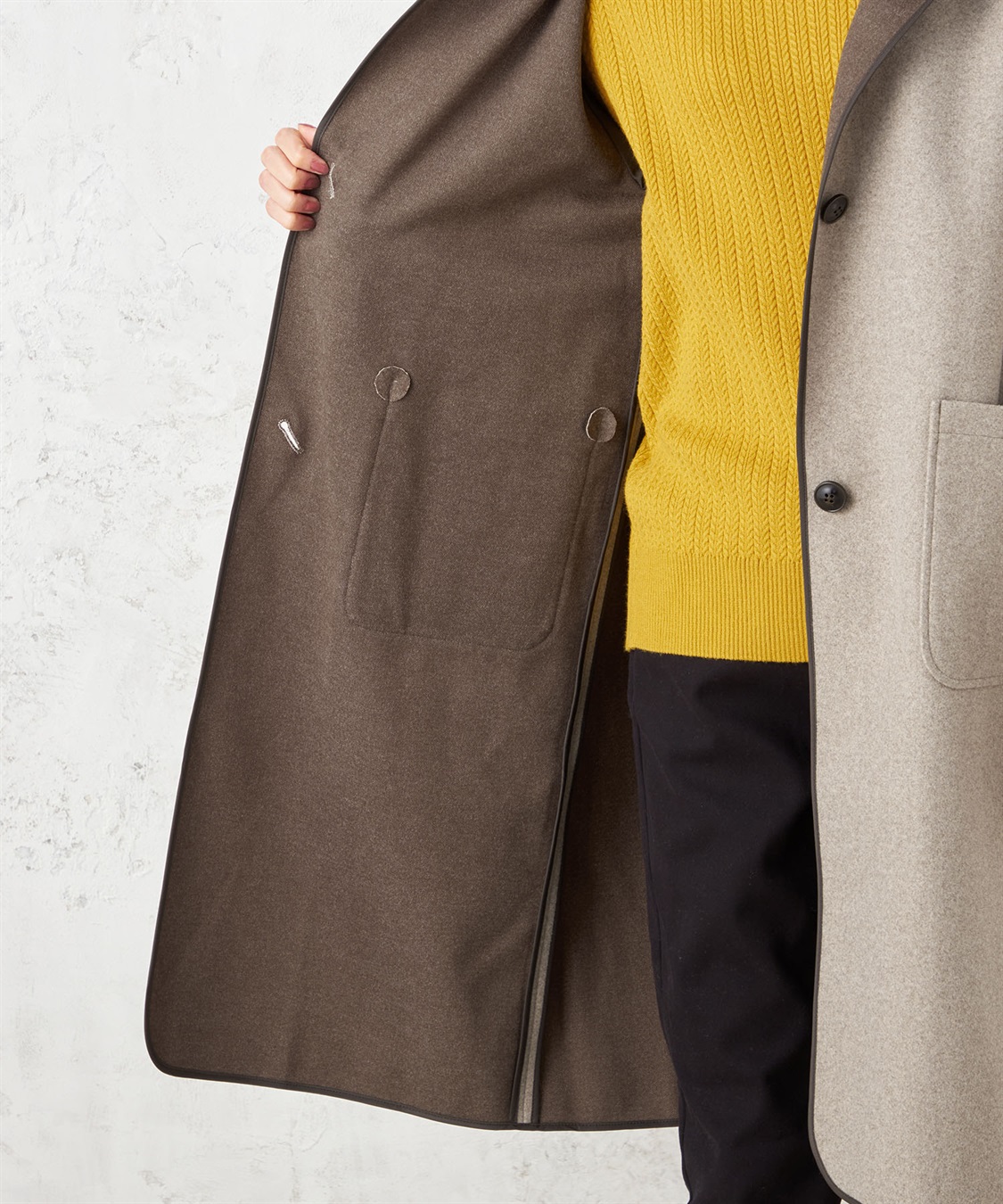 Petit Honfleur ウールライクフードコート_sub_8