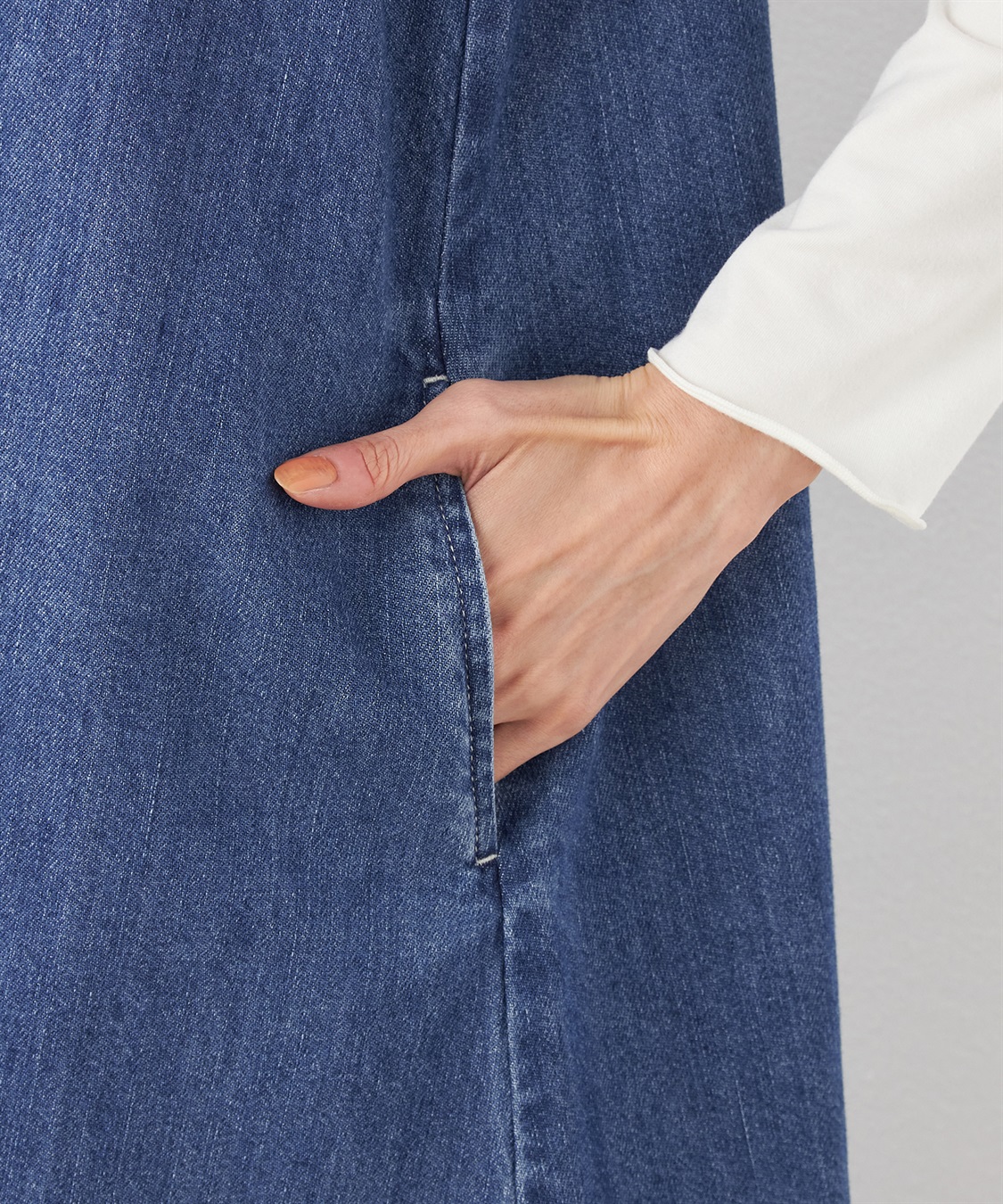 Petit Honfleur デニムジャンパースカート_sub_5