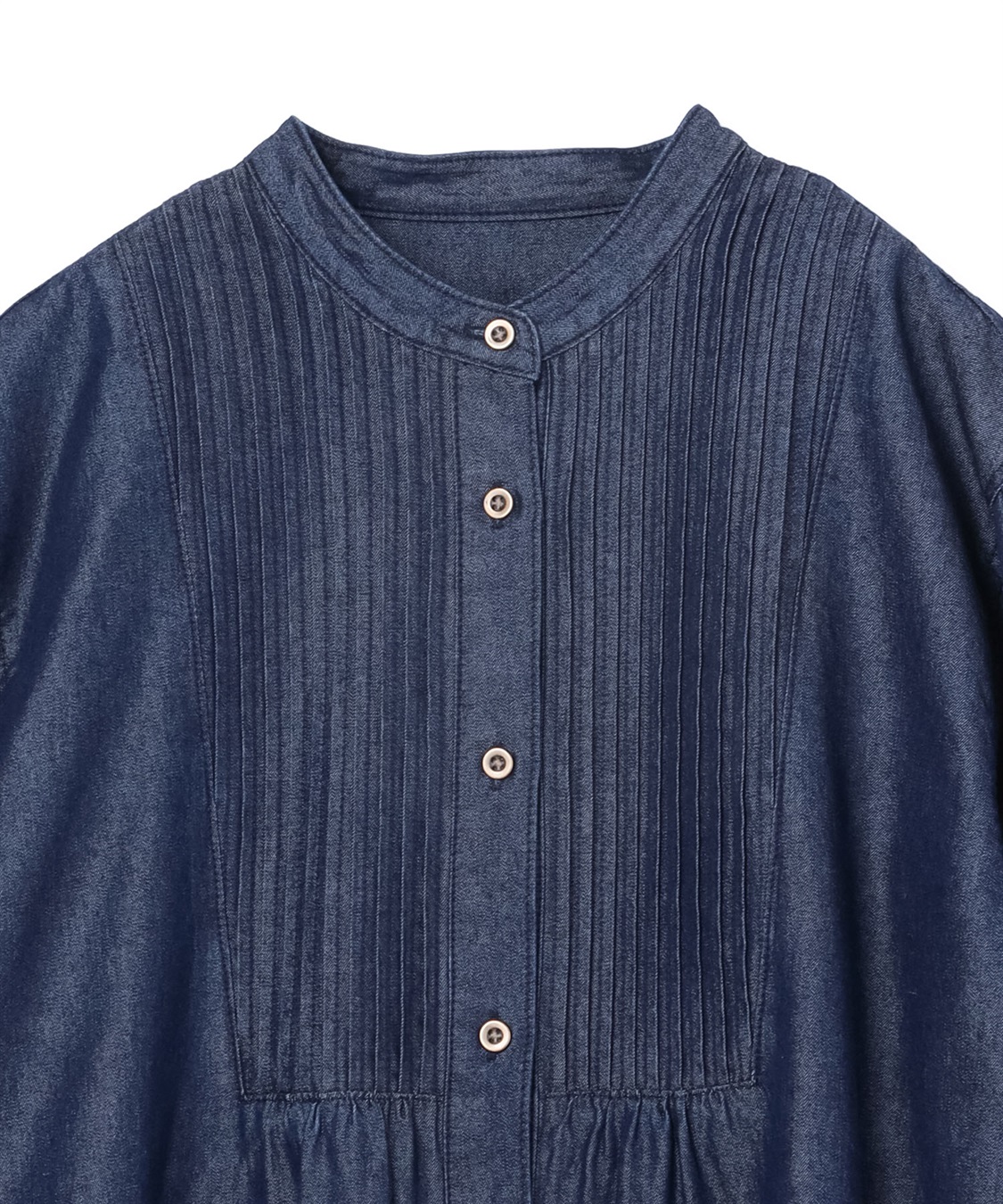 Petit Honfleur タックスリーブシャツワンピース_sub_3