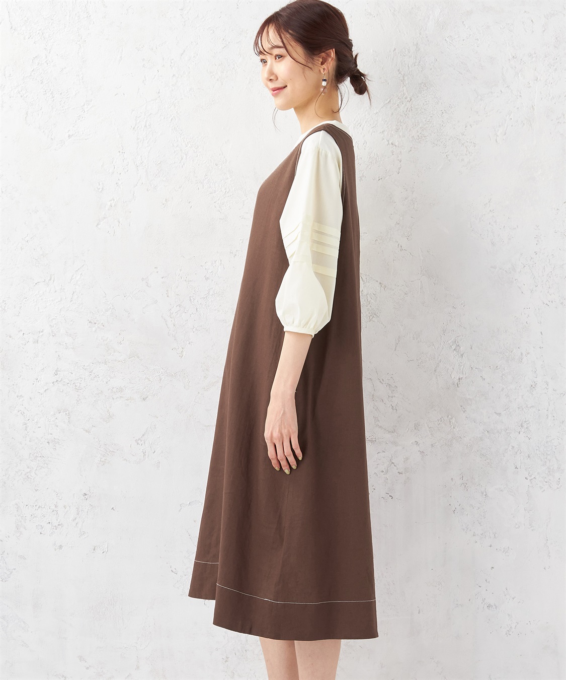 Petit Honfleur リネンブレンドワンピース_sub_1