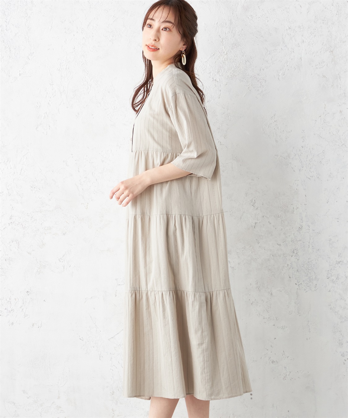 Petit Honfleur ティアードワンピース_sub_1