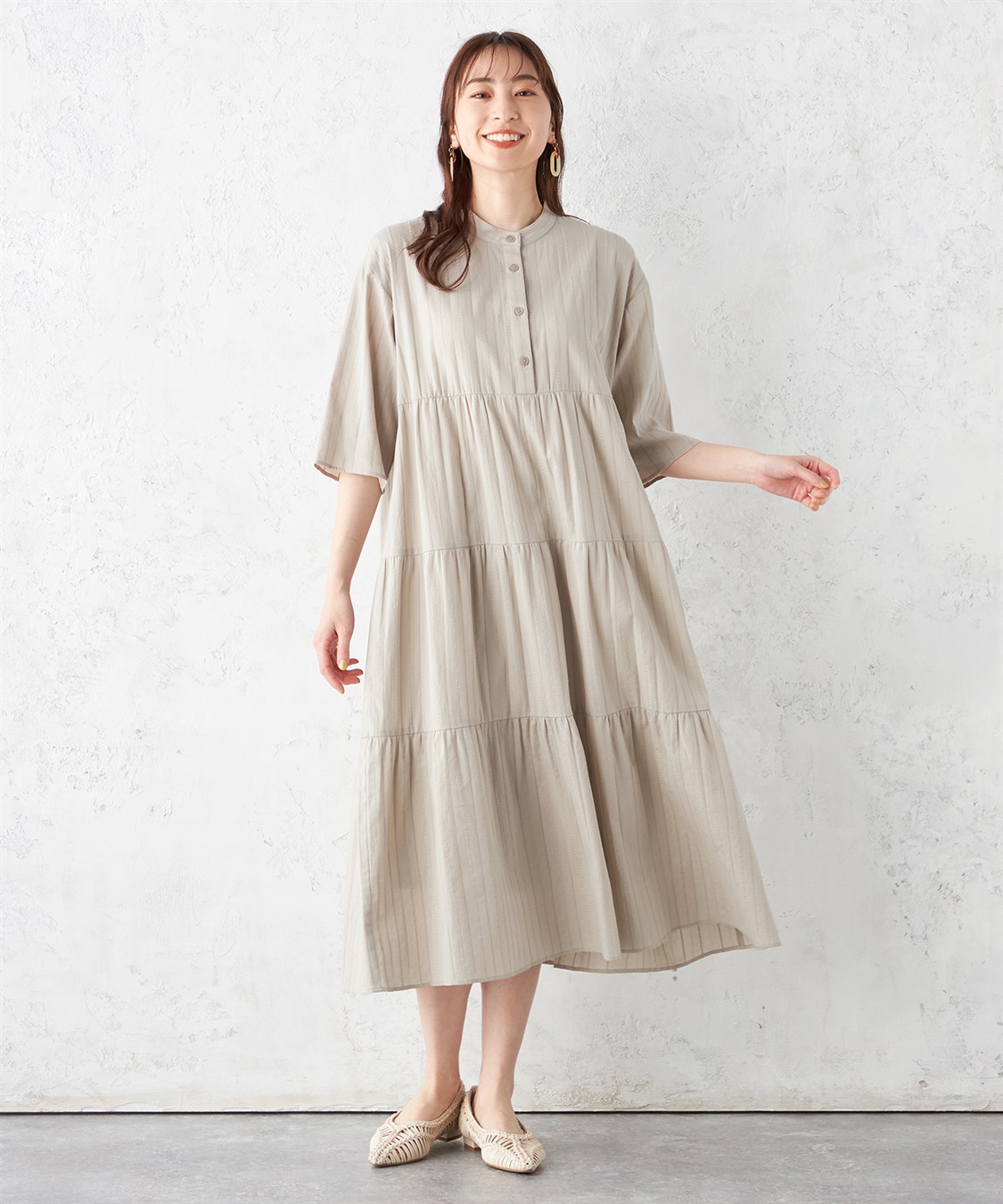ティアードワンピース Petit Honfleur｜クロスプラス公式通販サイト