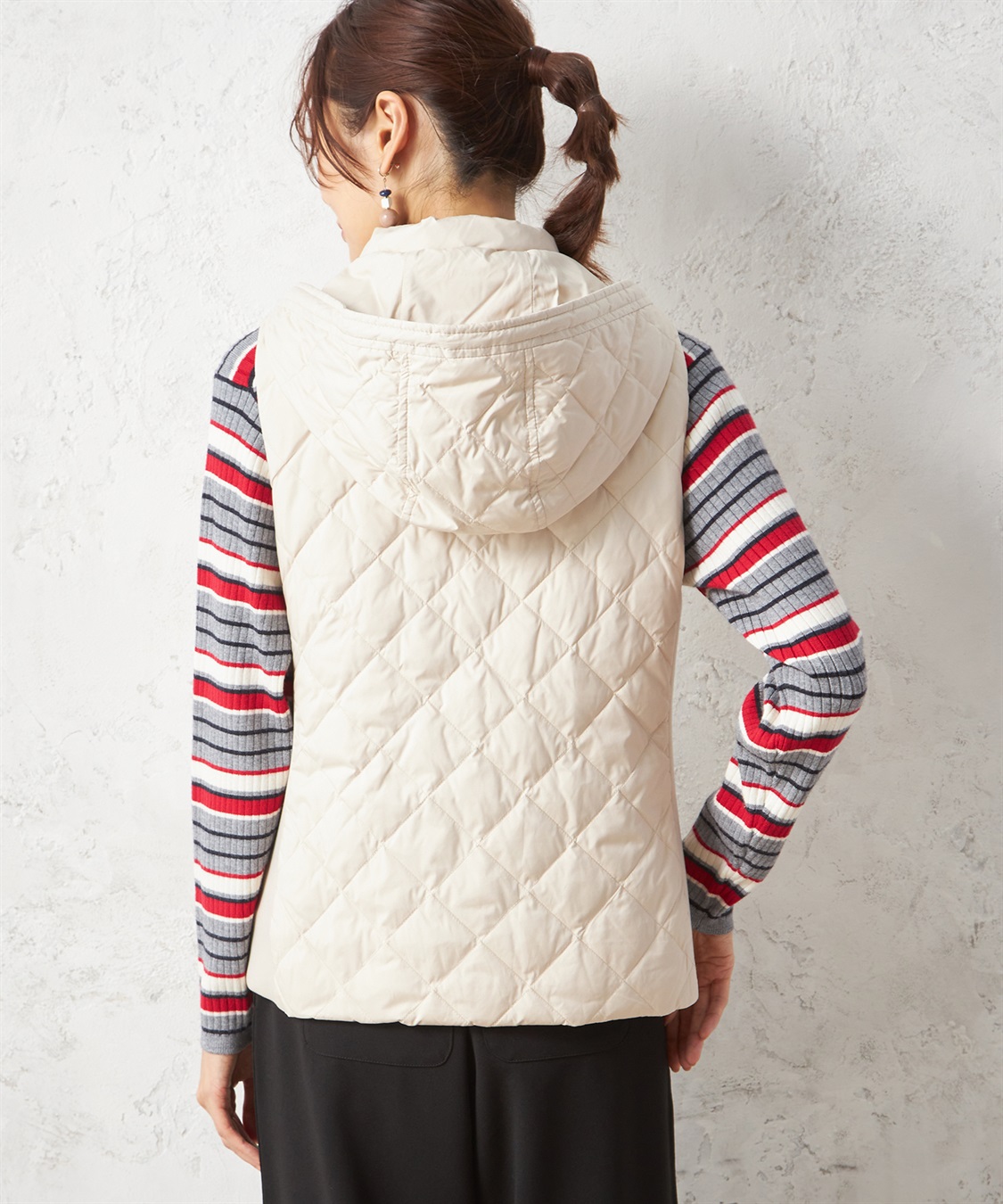 Petit Honfleur ハイブリットダウンベスト_sub_3