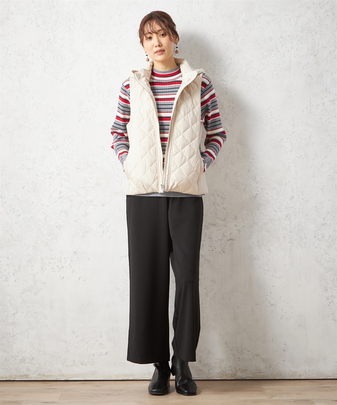 Petit Honfleur ハイブリットダウンベスト_sub_13