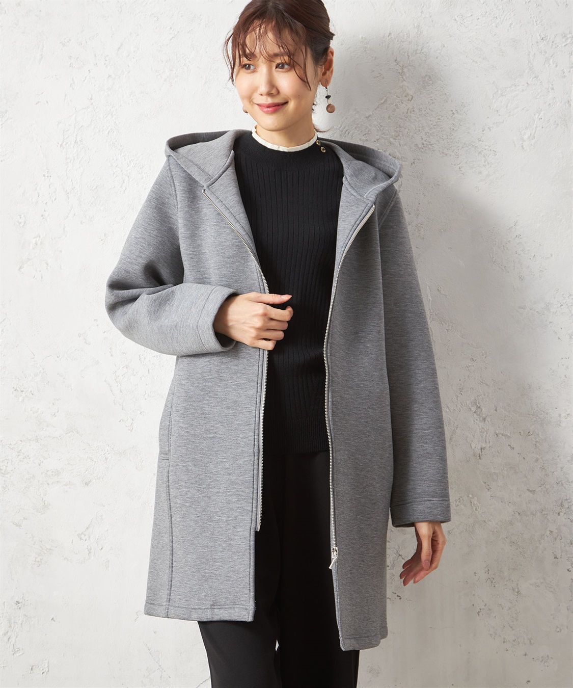 Petit Honfleur ダンボールフードジップコート_sub_1