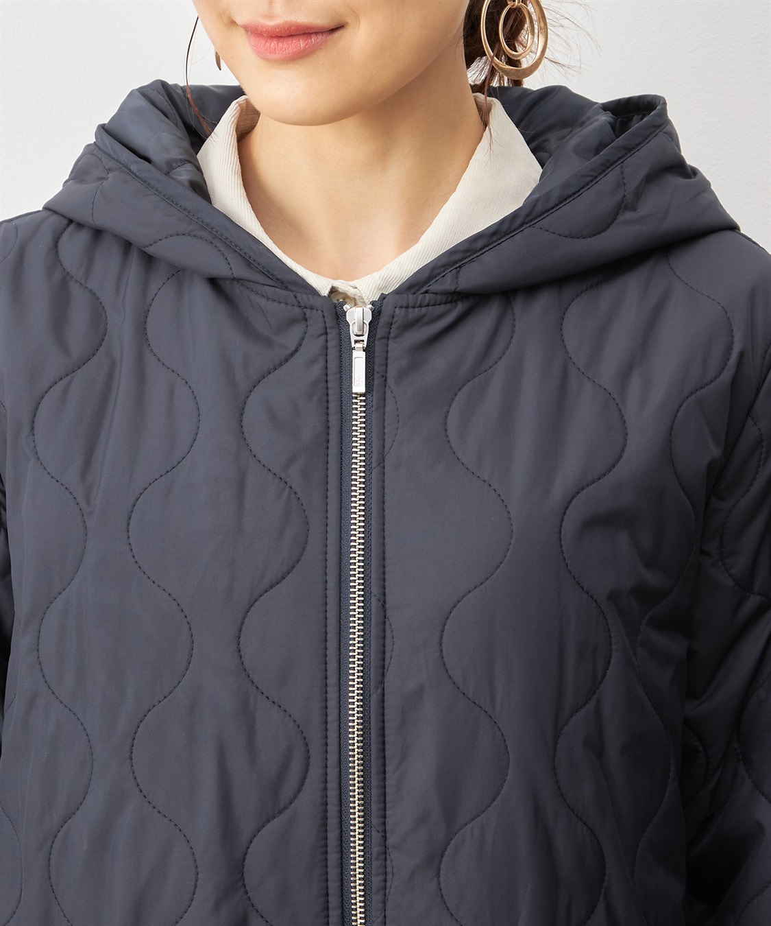 Petit Honfleur キルトロングコート_sub_5