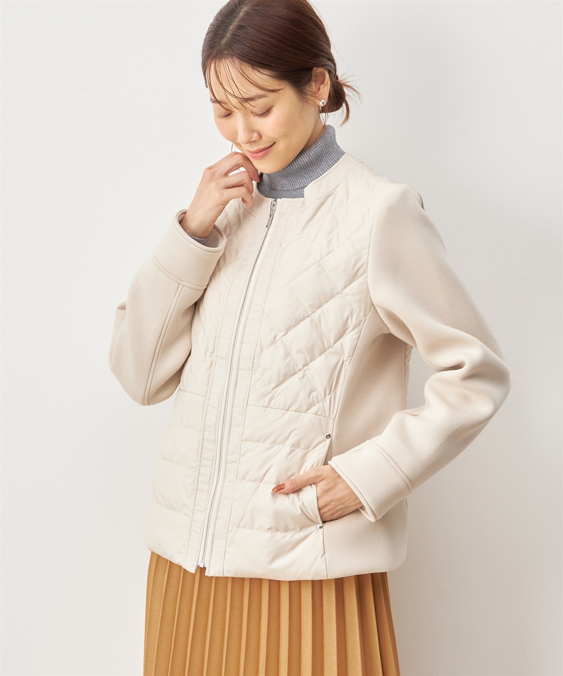 Petit Honfleur ハイブリットダウンコート_sub_1