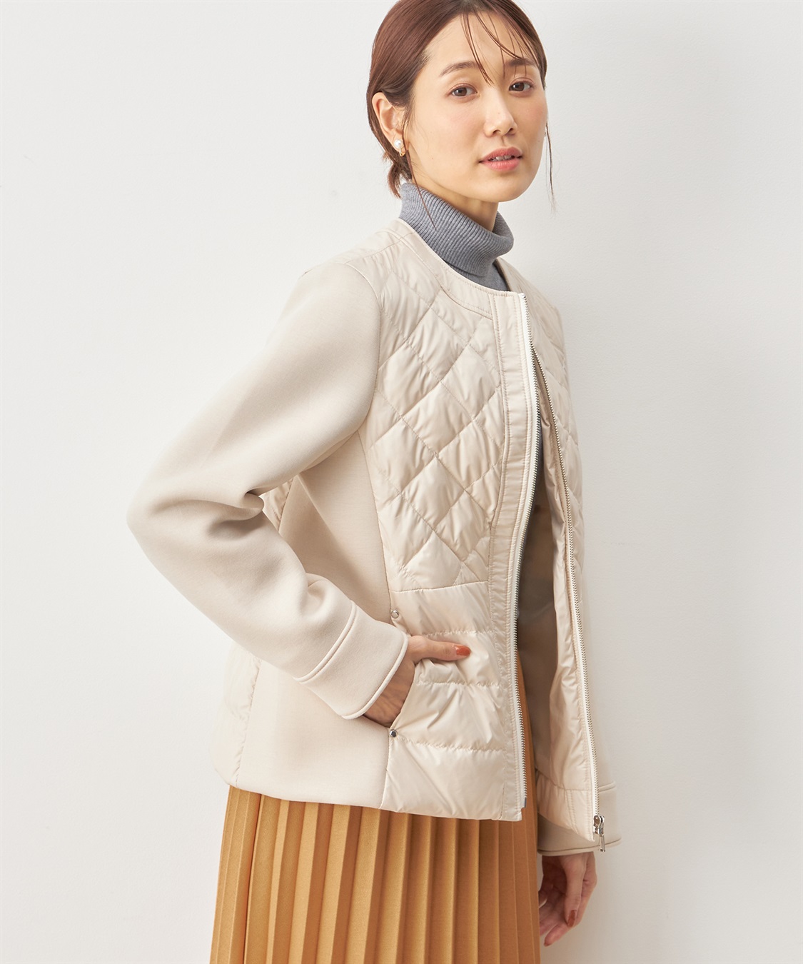 Petit Honfleur ハイブリットダウンコート_sub_4