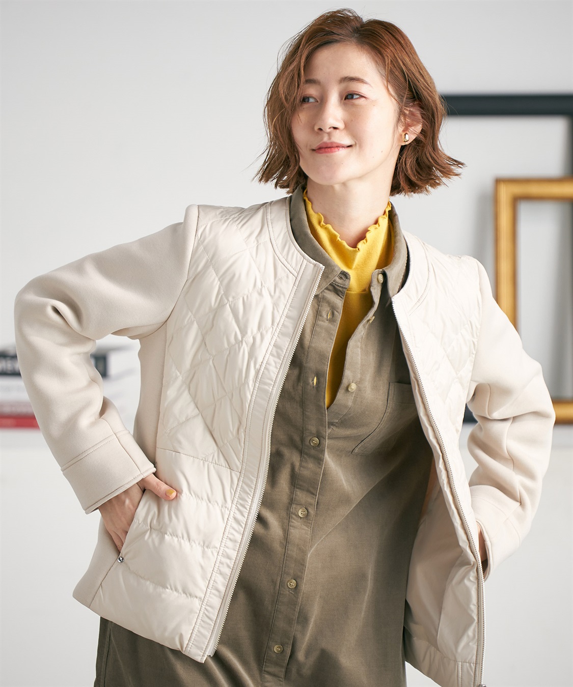 Petit Honfleur ハイブリットダウンコート_sub_11