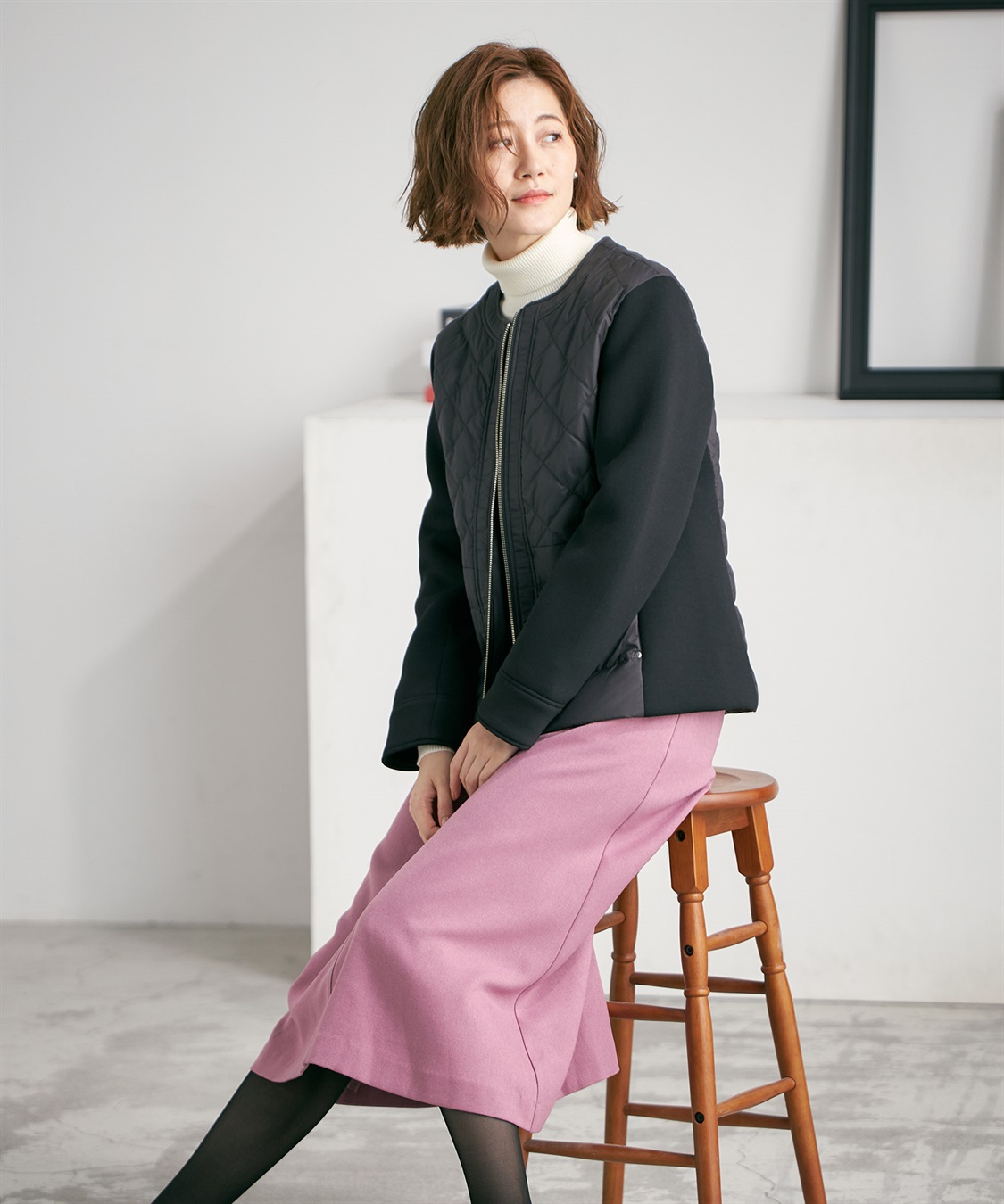 Petit Honfleur ハイブリットダウンコート_sub_13