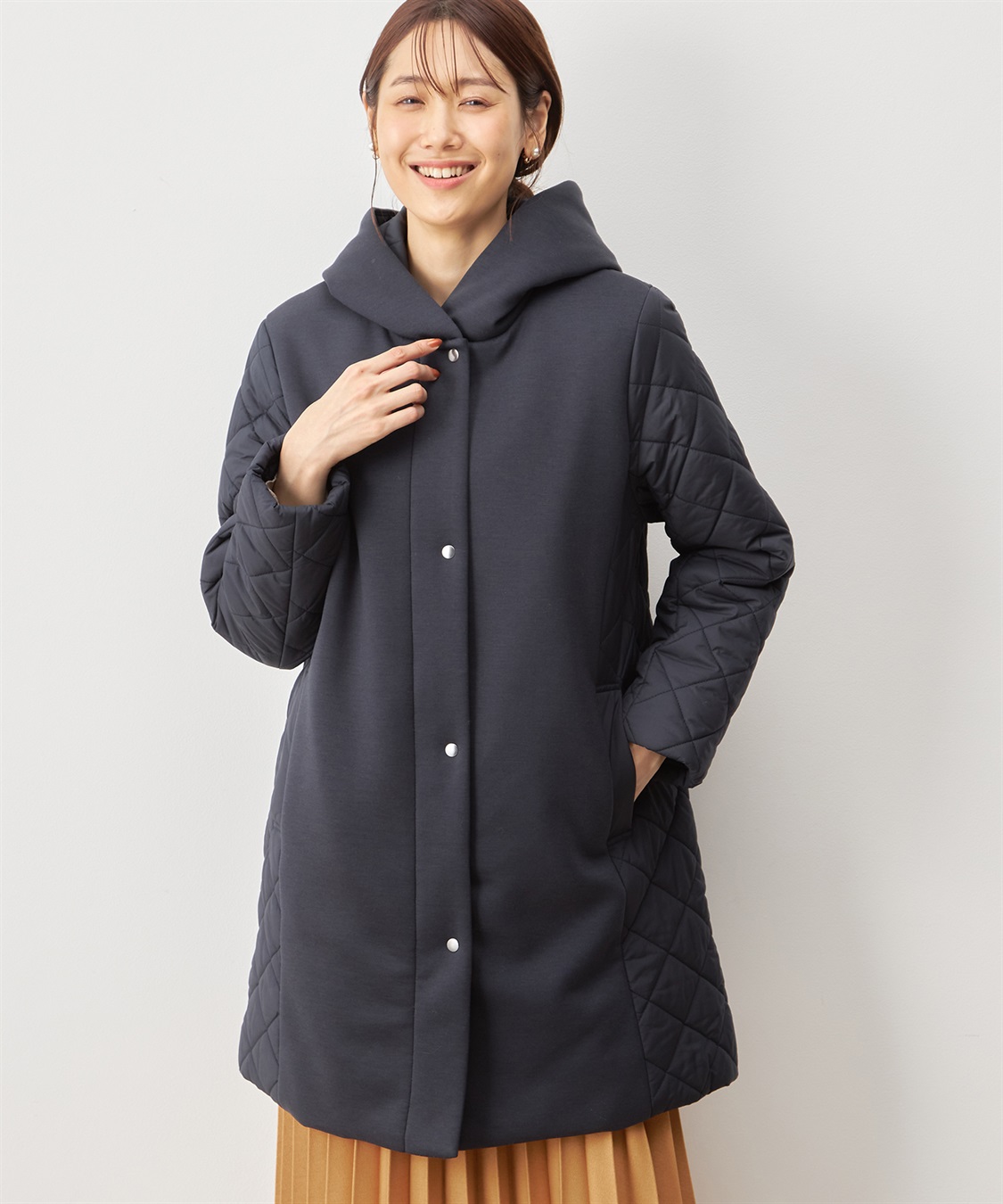 Petit Honfleur ハイブリット中わたコート_sub_1