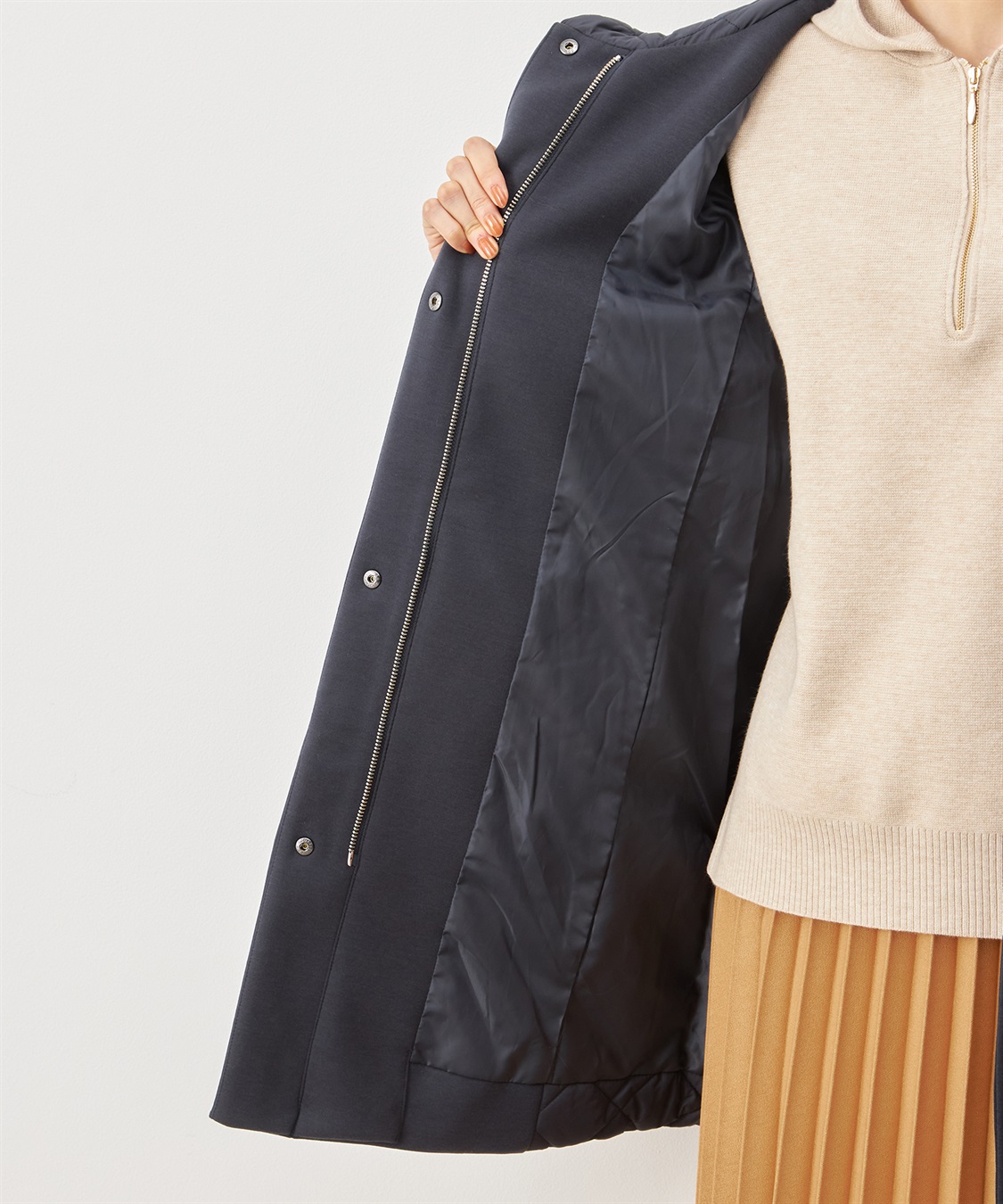 Petit Honfleur ハイブリット中わたコート_sub_10