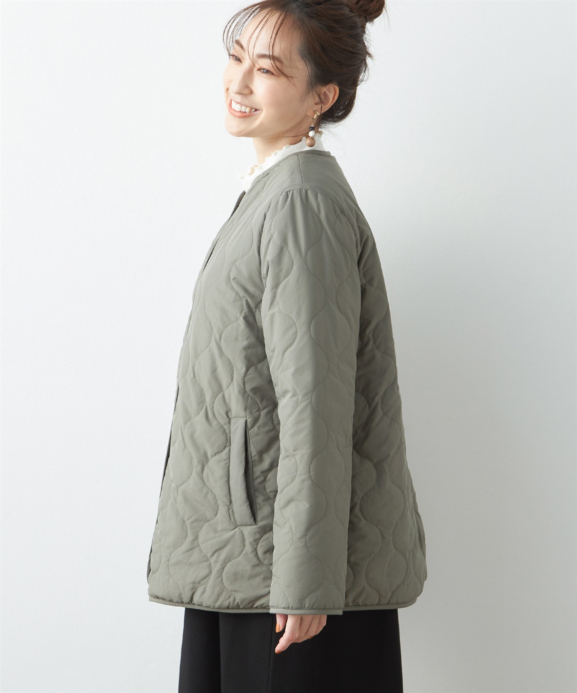 Petit Honfleur 裏ボアキルトコート_sub_2