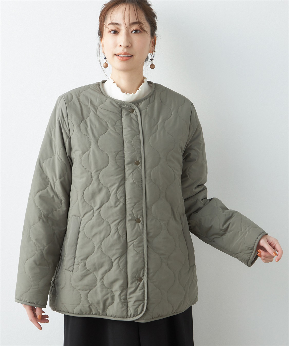 裏ボアキルトコート Petit Honfleur｜クロスプラス公式通販サイト