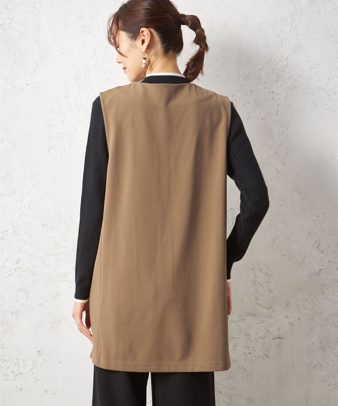 Petit Honfleur ニットロングジレ_sub_2