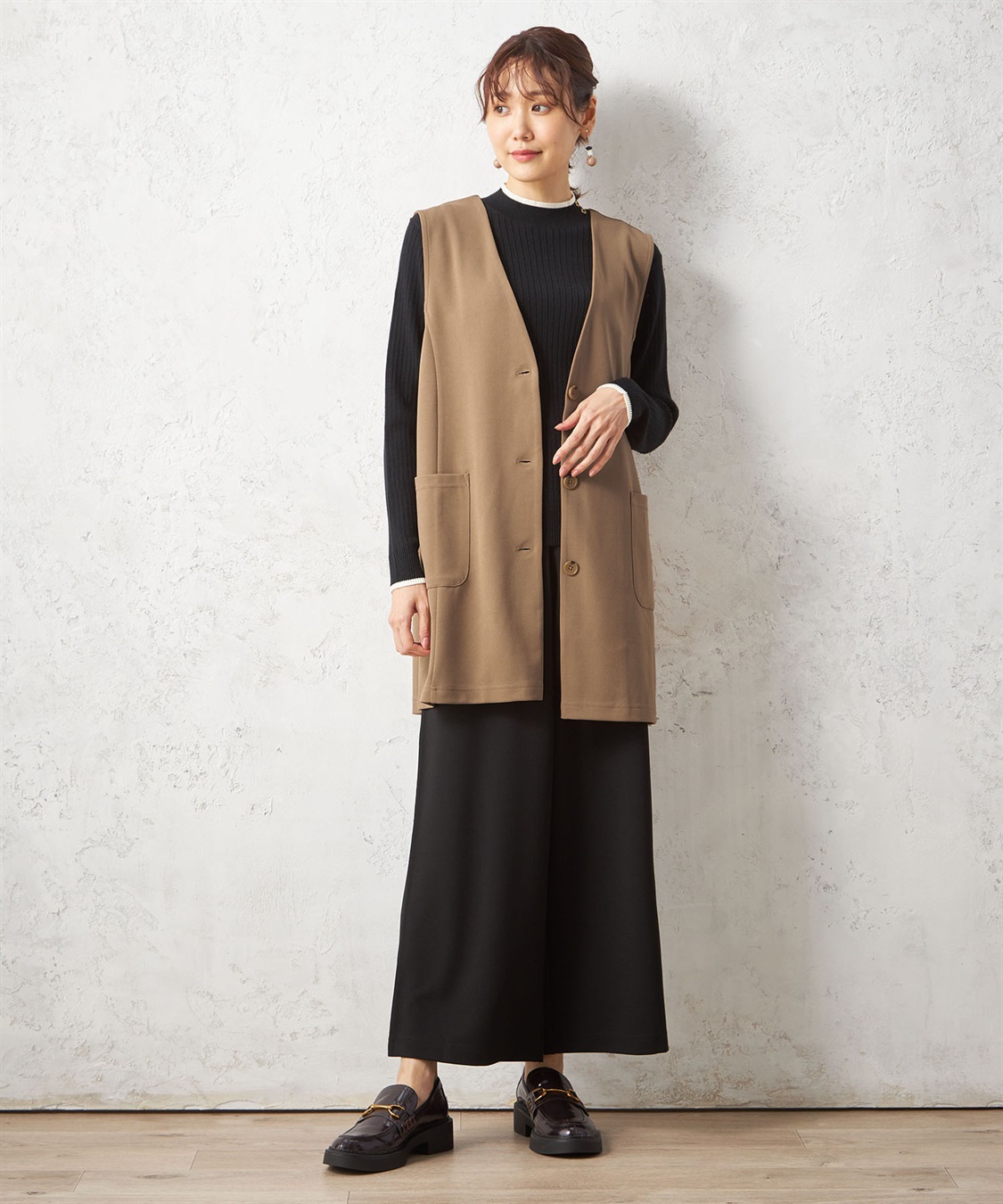 Petit Honfleur ニットロングジレ_sub_10