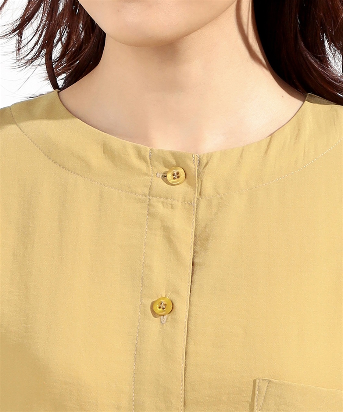 リブ袖シャツワンピース Petit Honfleur｜クロスプラス公式通販サイト