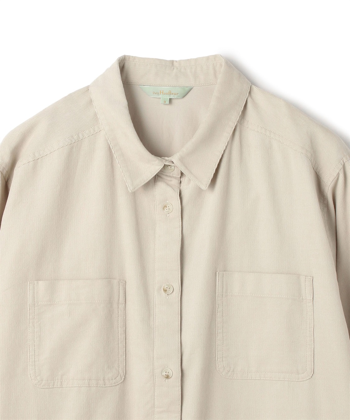 Petit Honfleur コーデュロイシャツワンピース_sub_4