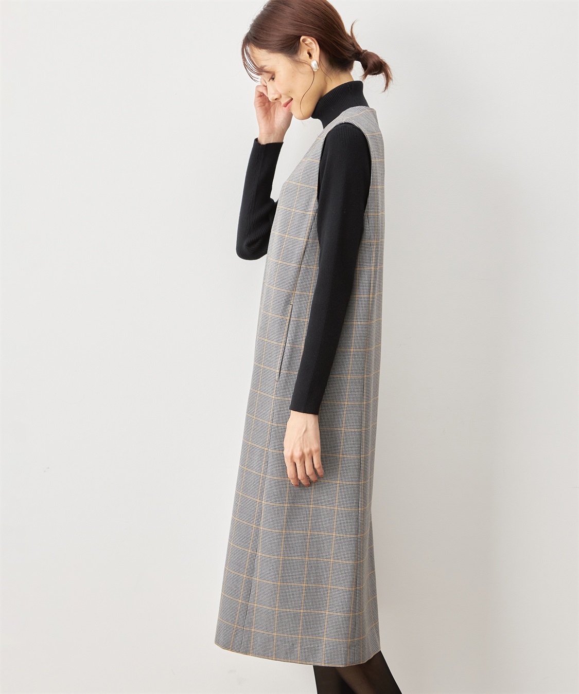 キーネックジャンパースカート Petit Honfleur｜クロスプラス公式通販