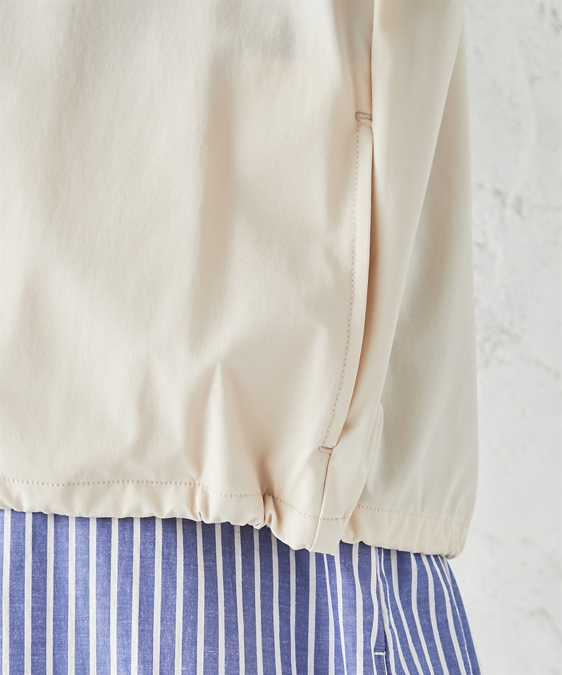 Petit Honfleur 【はっ水】【防花粉】ギャザーライトブルゾン_sub_8