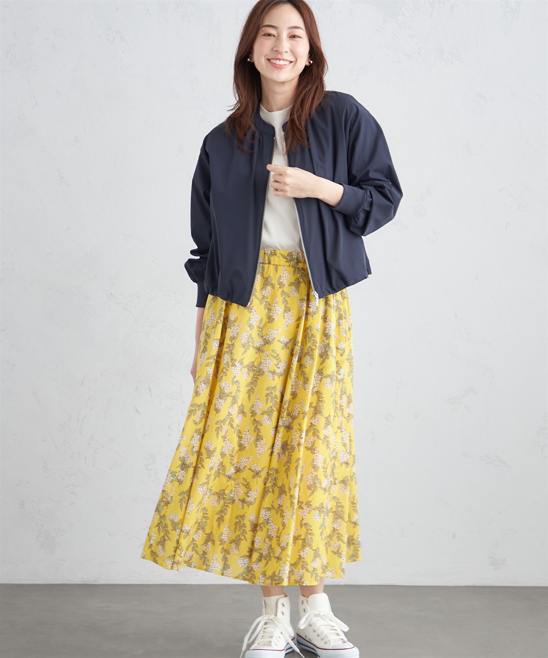 Petit Honfleur 【はっ水】【防花粉】ギャザーライトブルゾン_sub_15