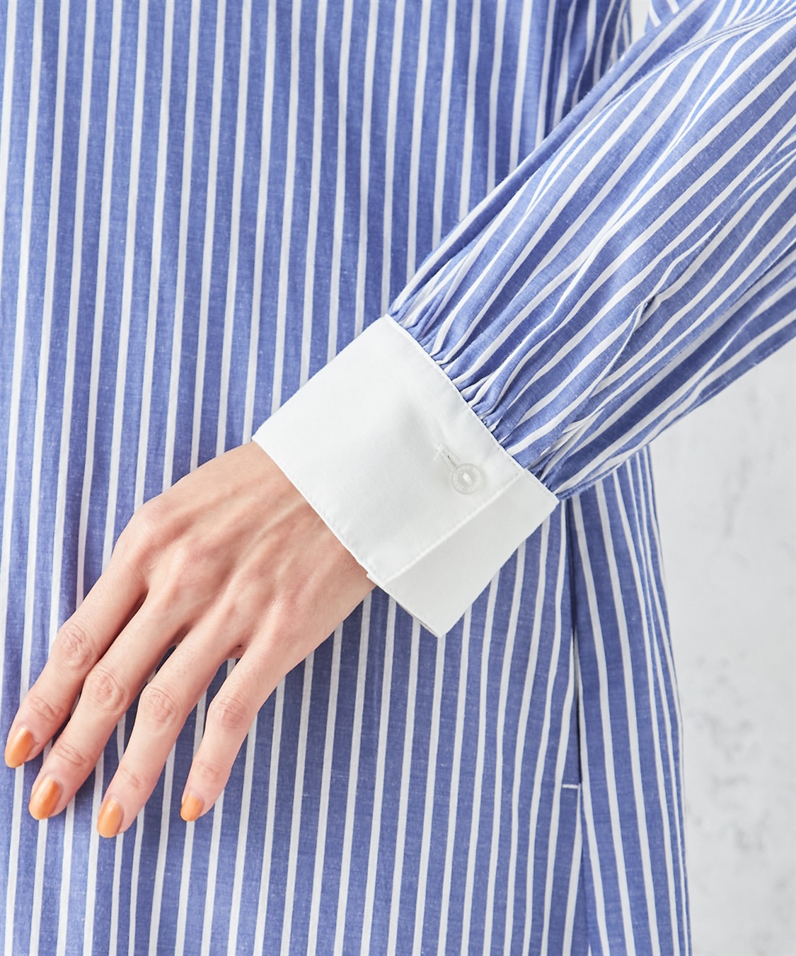 Petit Honfleur ストライプロングシャツワンピース_sub_6