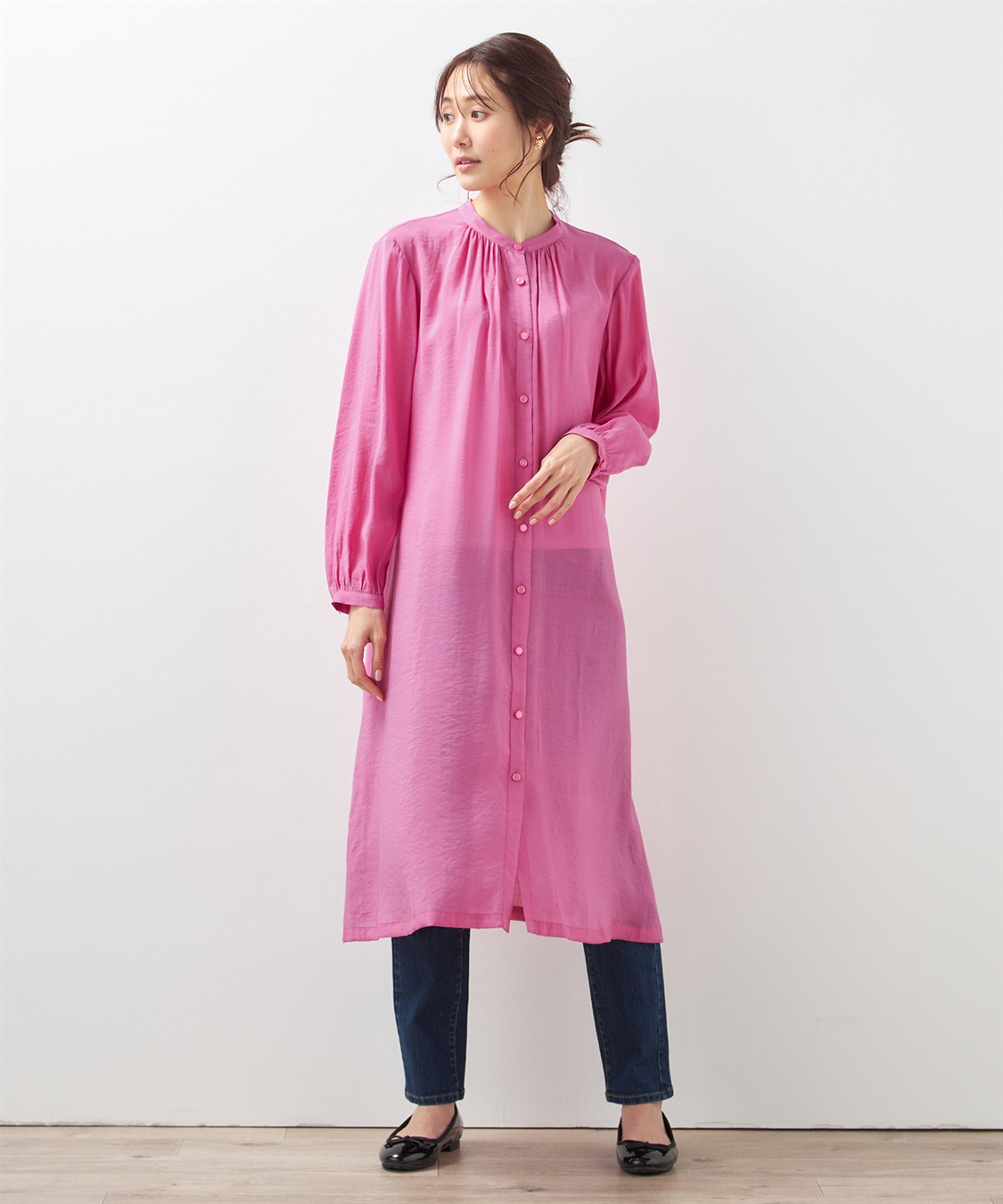 Petit Honfleur シアーシャツワンピース_sub_10