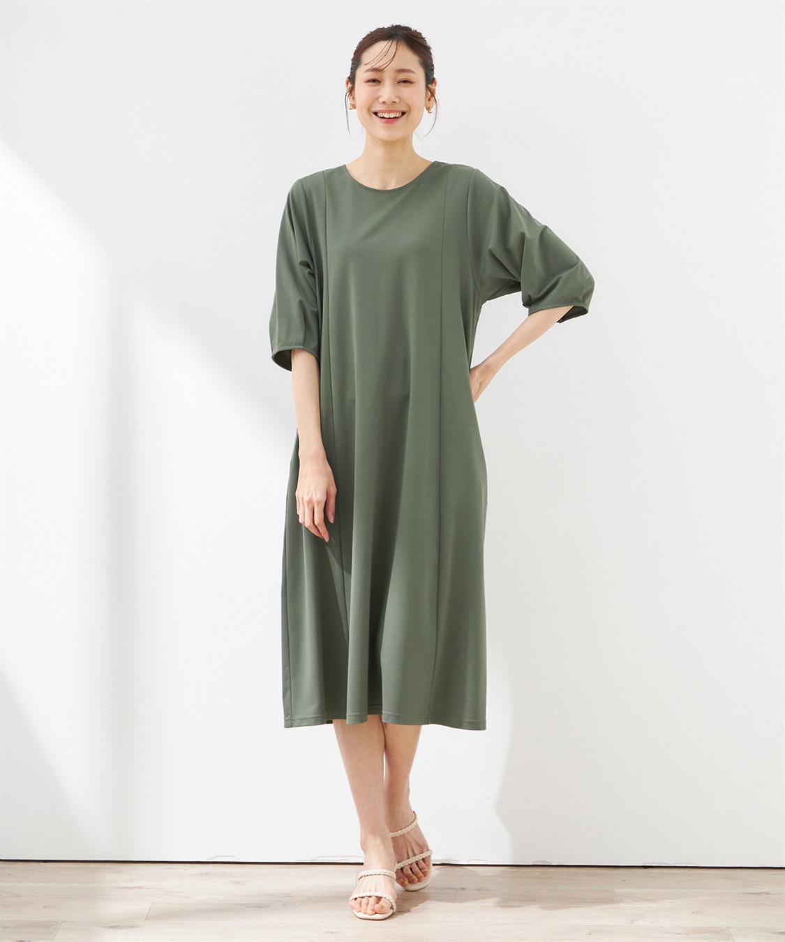 Petit Honfleur ランタンスリーブワンピース_sub_9