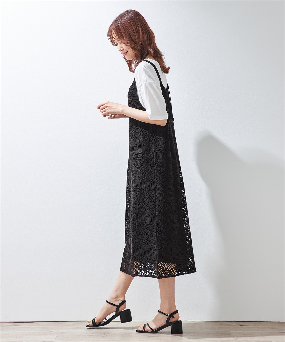 リメイク　テーブルクロス　レースキャミワンピース① レースキャミワンピース Petit Honfleur｜クロスプラス公式通販