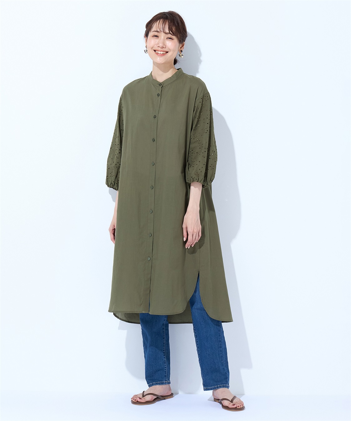 Petit Honfleur レーススリーブワンピース_sub_9