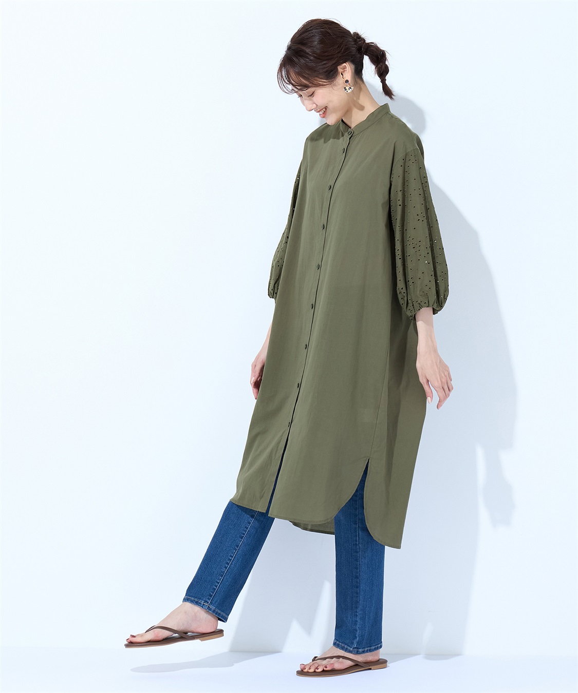 Petit Honfleur レーススリーブワンピース_sub_10