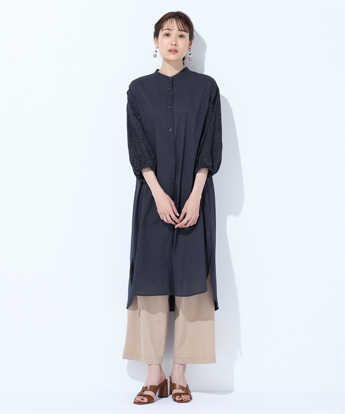 Petit Honfleur レーススリーブワンピース_sub_12