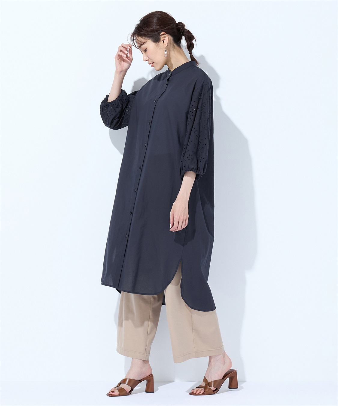 Petit Honfleur レーススリーブワンピース_sub_13