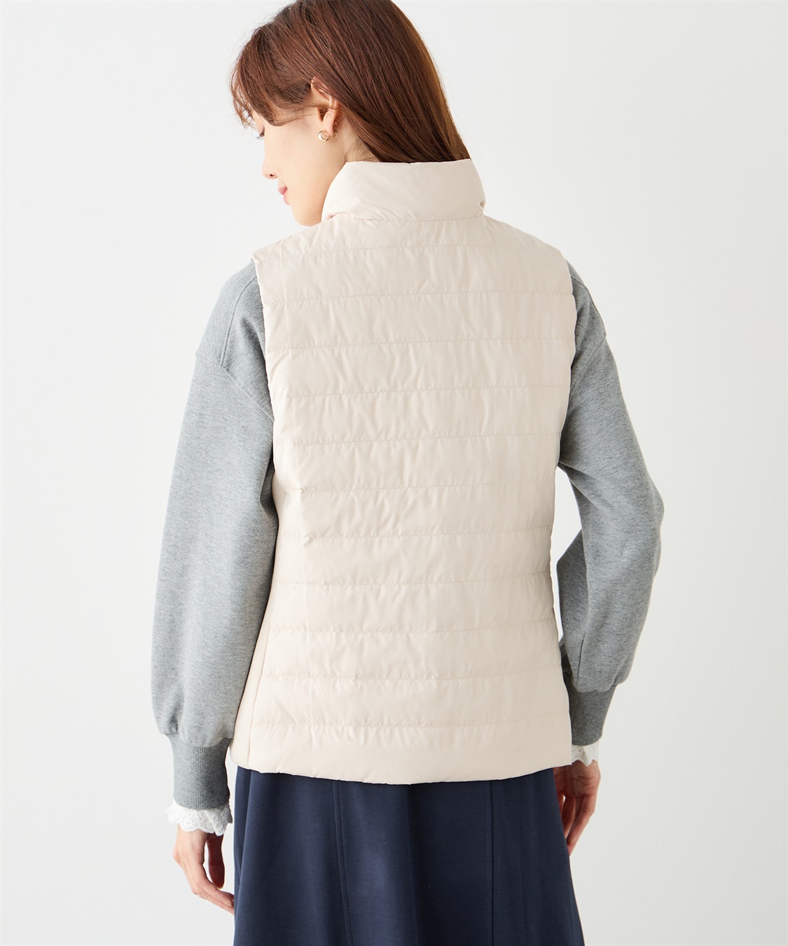 Petit Honfleur ハイブリットダウンベスト_sub_3