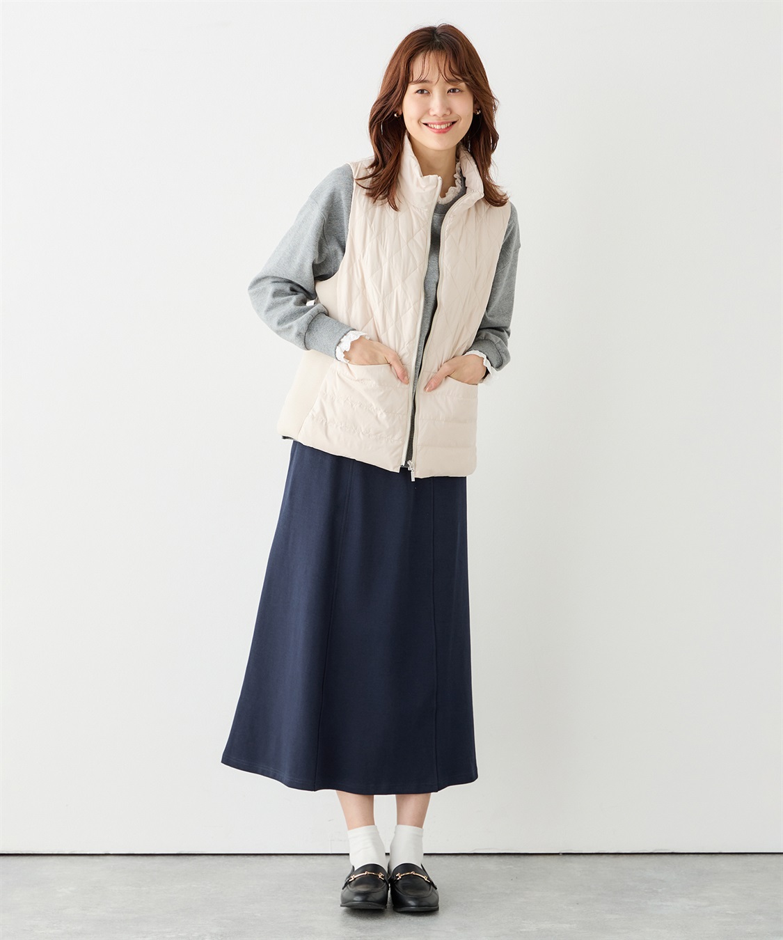 Petit Honfleur ハイブリットダウンベスト_sub_12