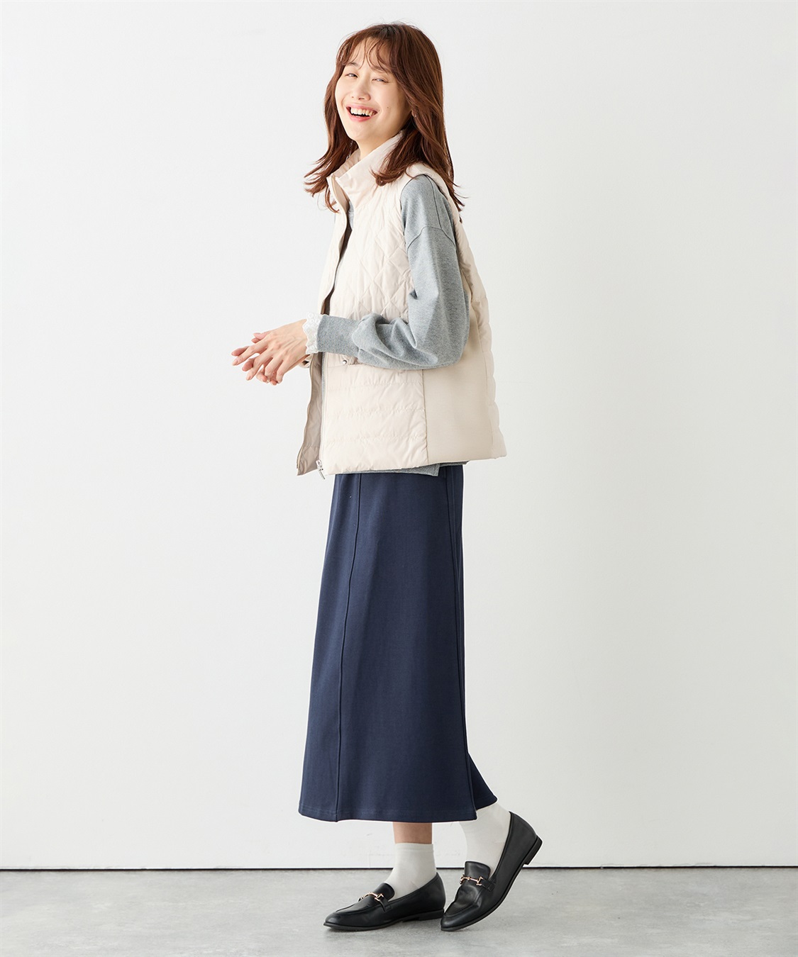 Petit Honfleur ハイブリットダウンベスト_sub_13