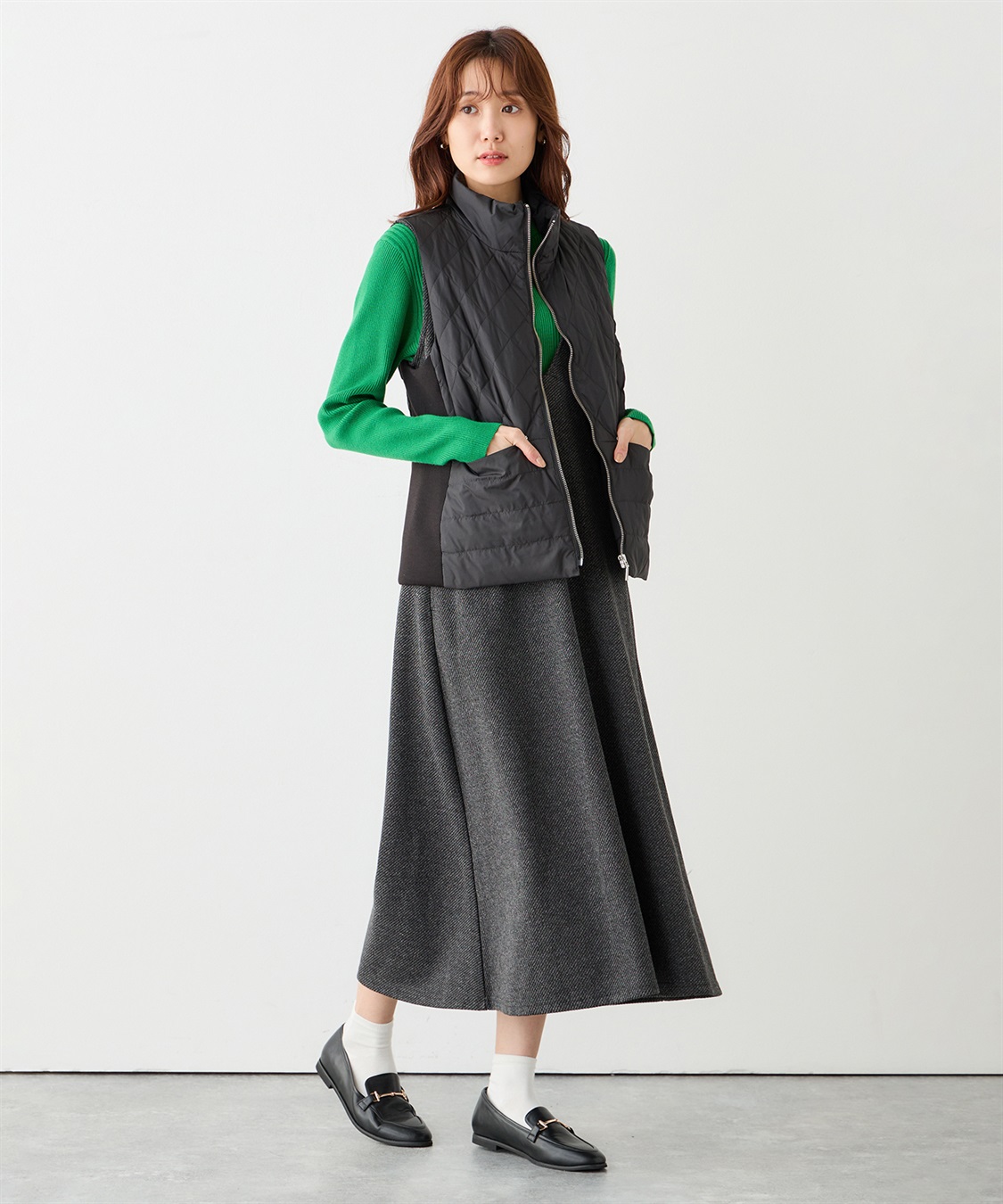 Petit Honfleur ハイブリットダウンベスト_sub_17