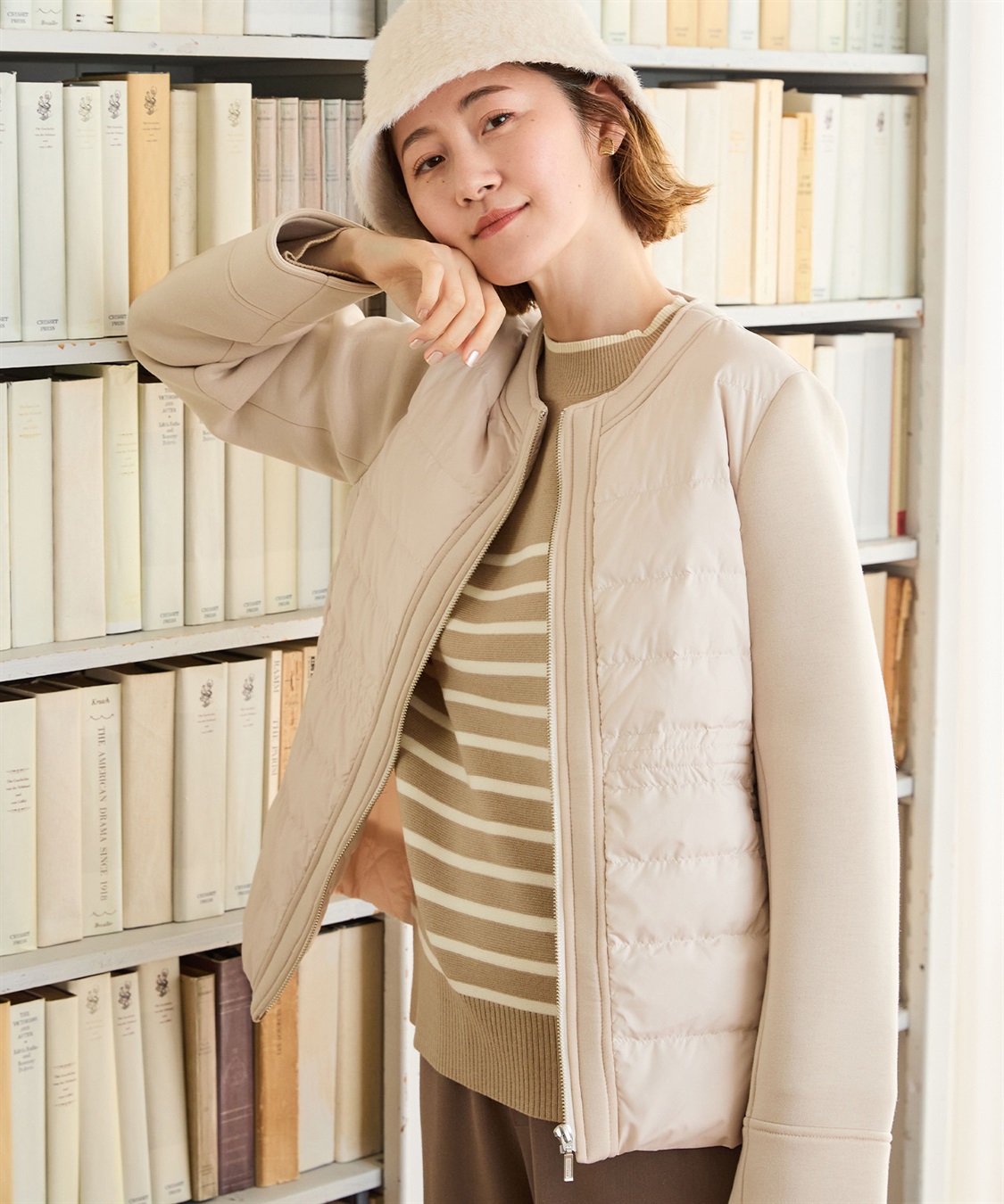 Petit Honfleur ハイブリットダウンコート_sub_1