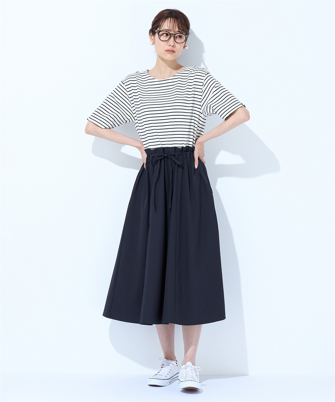 Petit Honfleur ドッキングワンピース_sub_11