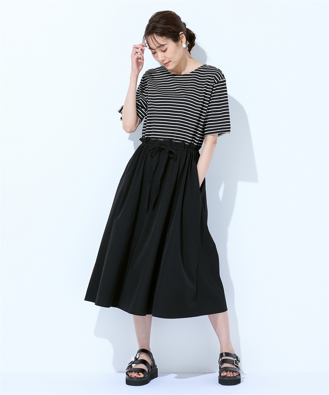 Petit Honfleur ドッキングワンピース_sub_13