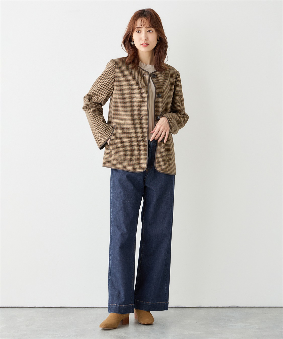 Petit Honfleur フェイクウールジャケット_sub_12